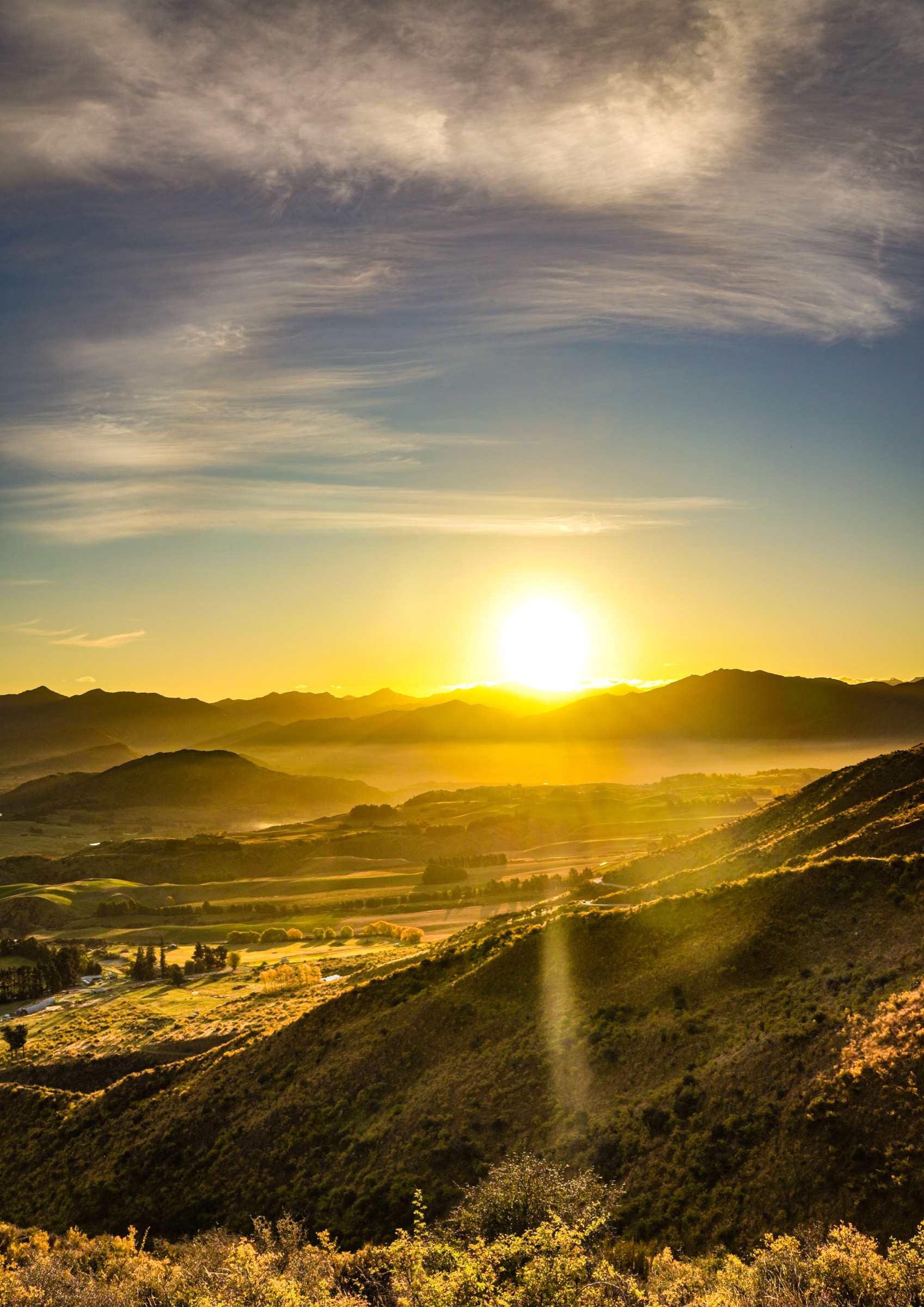 Crown Range Road Lookout horizontal fine art print by Amalia Remus